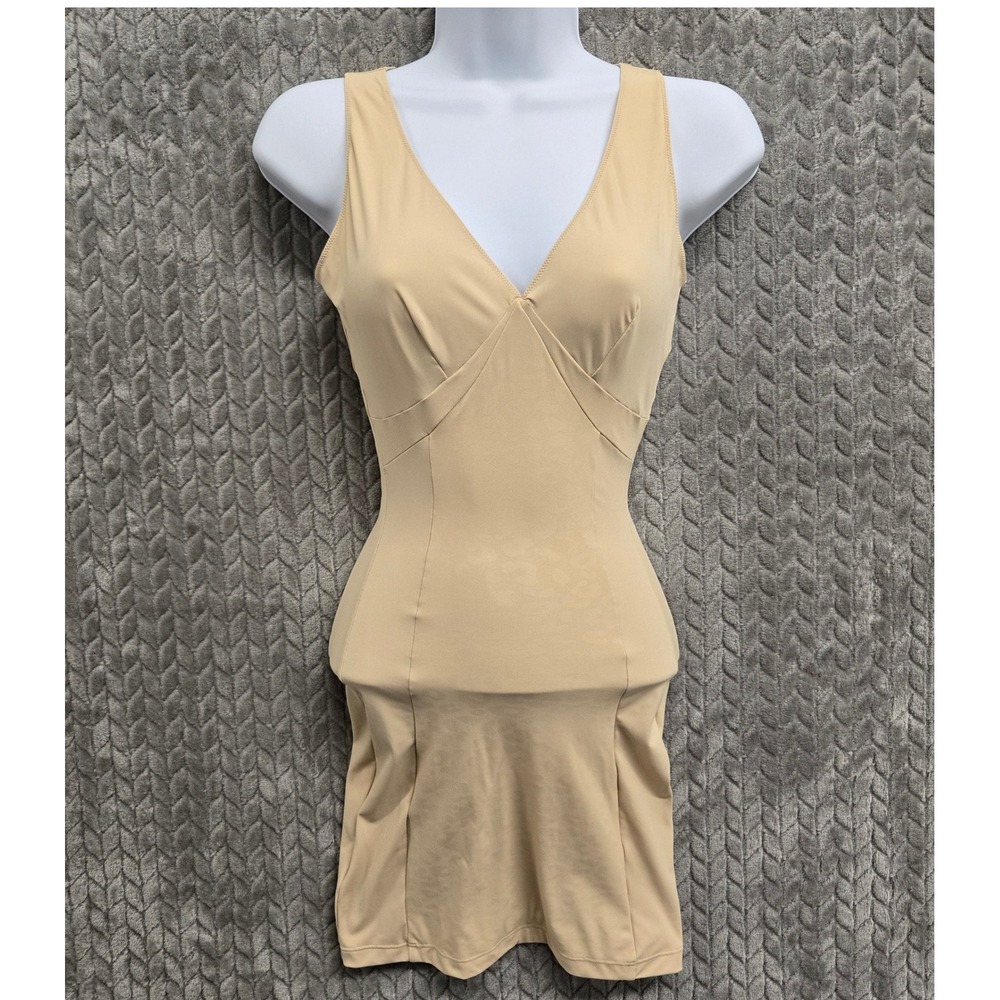 ASSETS Red Hot Label by Spanx Shaping Slip Dress Beige Size Small‎